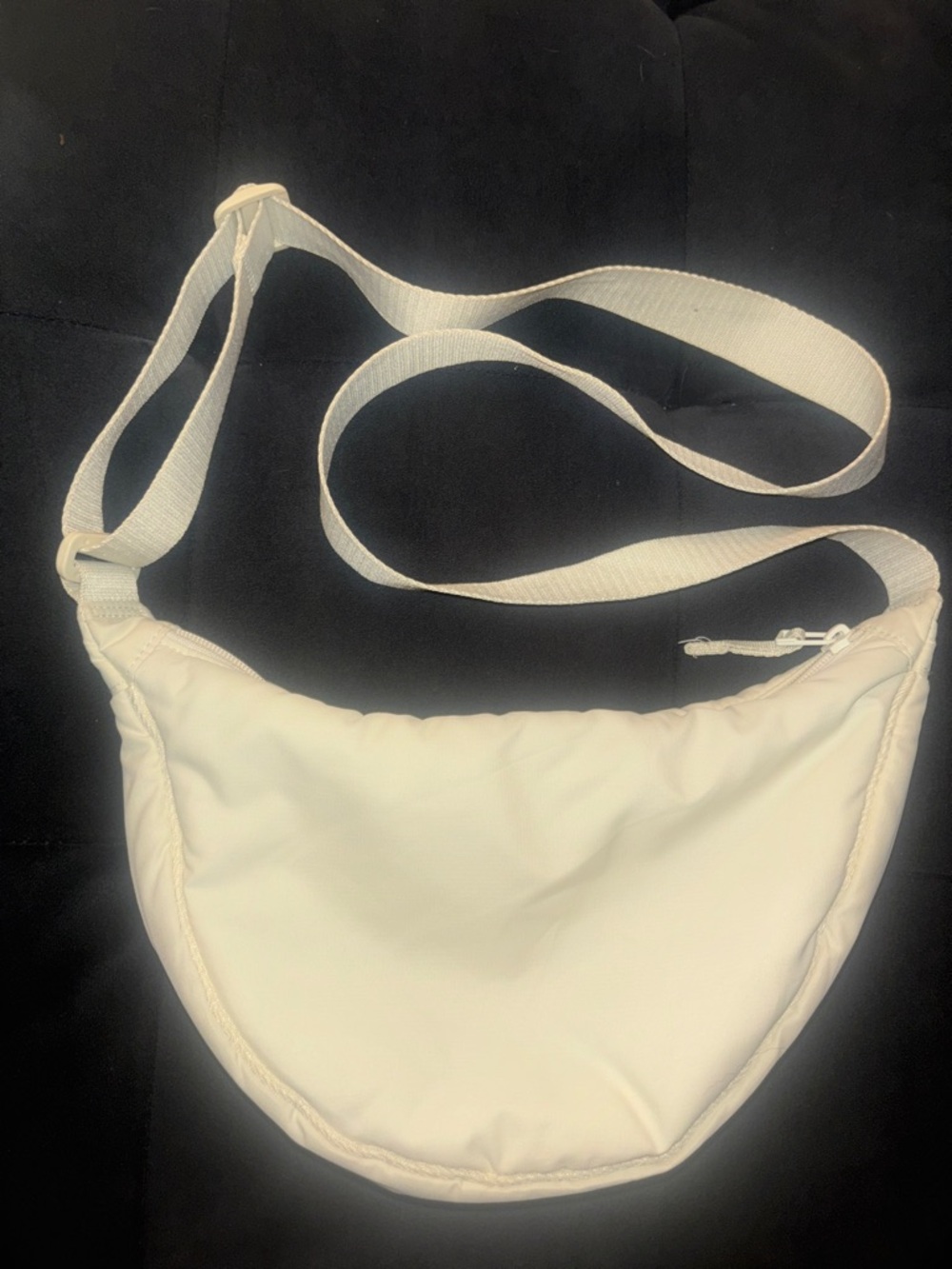 Uniqlo Cream Quilted Crossbody Bag